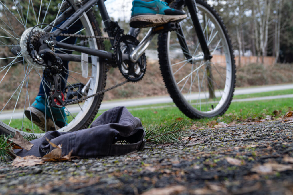 Jeremy Li Journalist Photographer Close Up Hat and Bike